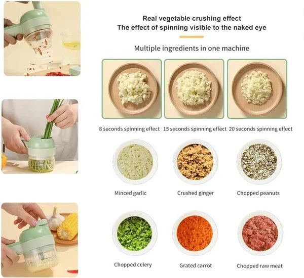 4 in 1 Electric Vegetable Cutter